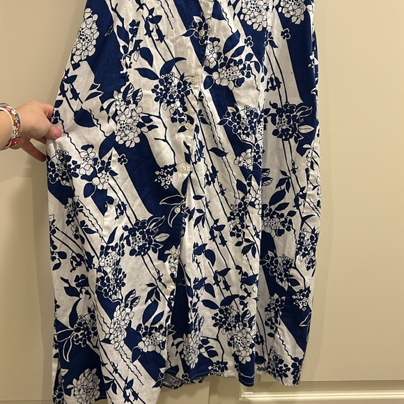 UNTUCKit Sally Floral Print Button Front Tie Waist Dress - Picture 6 of 8